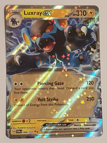 luxray ex pokemon card price Pokemon Scarlet and Violet Twilight Masquerade Luxray Ex #068/167 Doub –  Rotterdam Comics
