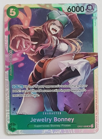 One Piece Card Game OP-07 500 Years in the Future Jewelry Bonney #OP07-026 SR Foil Trading Card