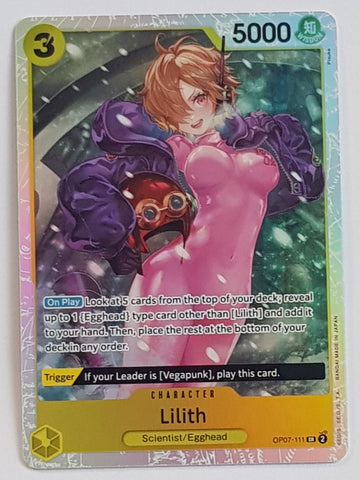 One Piece Card Game OP-07 500 Years in the Future Lilith #OP07-111 SR Foil Trading Card