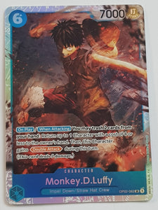 One Piece Card Game OP-02 Paramount War Monkey D. Luffy #OP02-062 SR Foil Trading Card