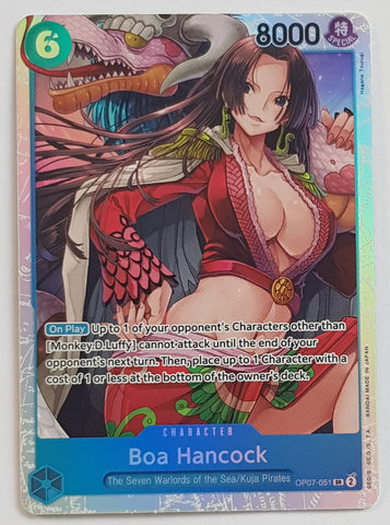 One Piece Card Game OP-07 500 Years in the Future Boa Hancock #OP07-051 SR Foil Trading Card