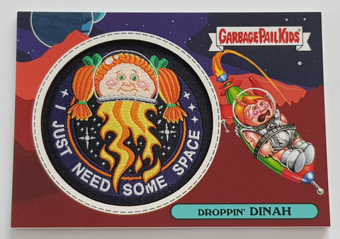 Garbage Pail Kids Intergoolactic Mayhem Droppin' Dinah #1b Relic Patch Card /199