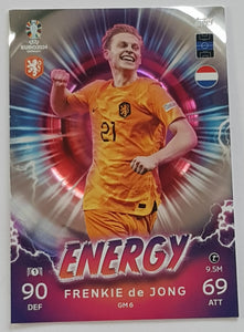 Topps Match Attax UEFA Euro 2024 Frenkie de Jong Energy #GM6 Trading Card