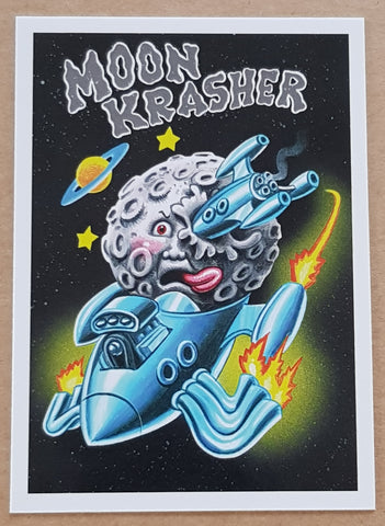 Garbage Pail Kids Intergoolactic Mayhem 'Kosmic Krashers' Moon Krasher #KK-3 Insert Card