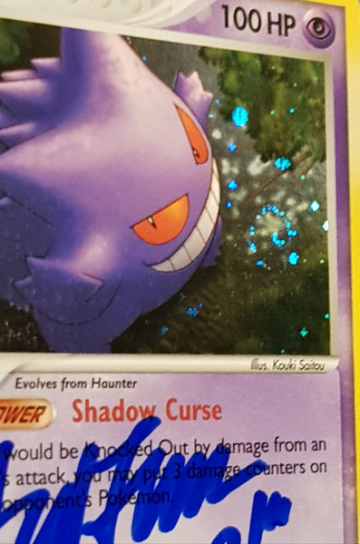 Pokemon Ex Legend Maker Gengar #5/92 Holo Trading Card (Signed by Ted Lewis)