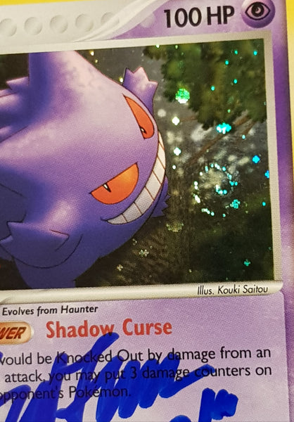 Pokemon Ex Legend Maker Gengar #5/92 Holo Trading Card (Signed by Ted Lewis)