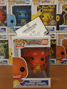 Funko Pop! Pokemon Charmander #455 Vinyl Figure (Signed by Jason Paige)