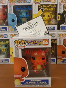 Funko Pop! Pokemon Charmander #455 Vinyl Figure (Signed by Jason Paige)