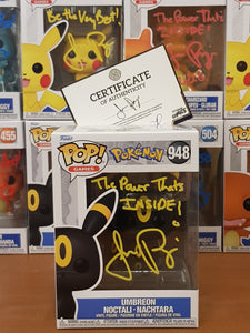 Funko Pop! Pokemon Umbreon #948 Vinyl Figure (Signed by Jason Paige)