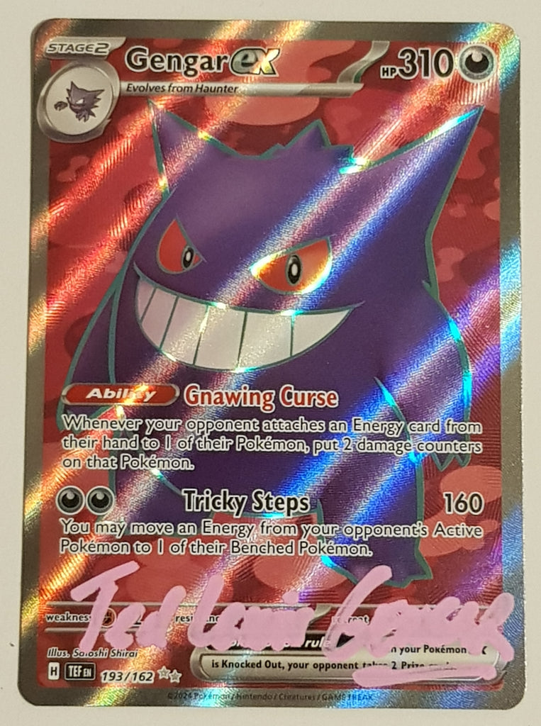 Pokemon Scarlet and Violet Temporal Forces Gengar Ex #193/162 Full Art Rotterdam Comics Pokemon Scarlet and Violet Temporal Forces Gengar Ex #193/162 Full Art Rotterdam Comics