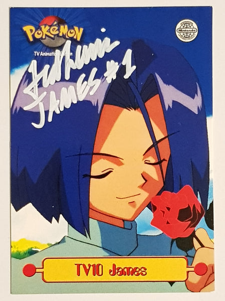 1999 Topps Pokemon TV Animation Series 1 #TV10 James Trading Card (Signed by Ted Lewis)