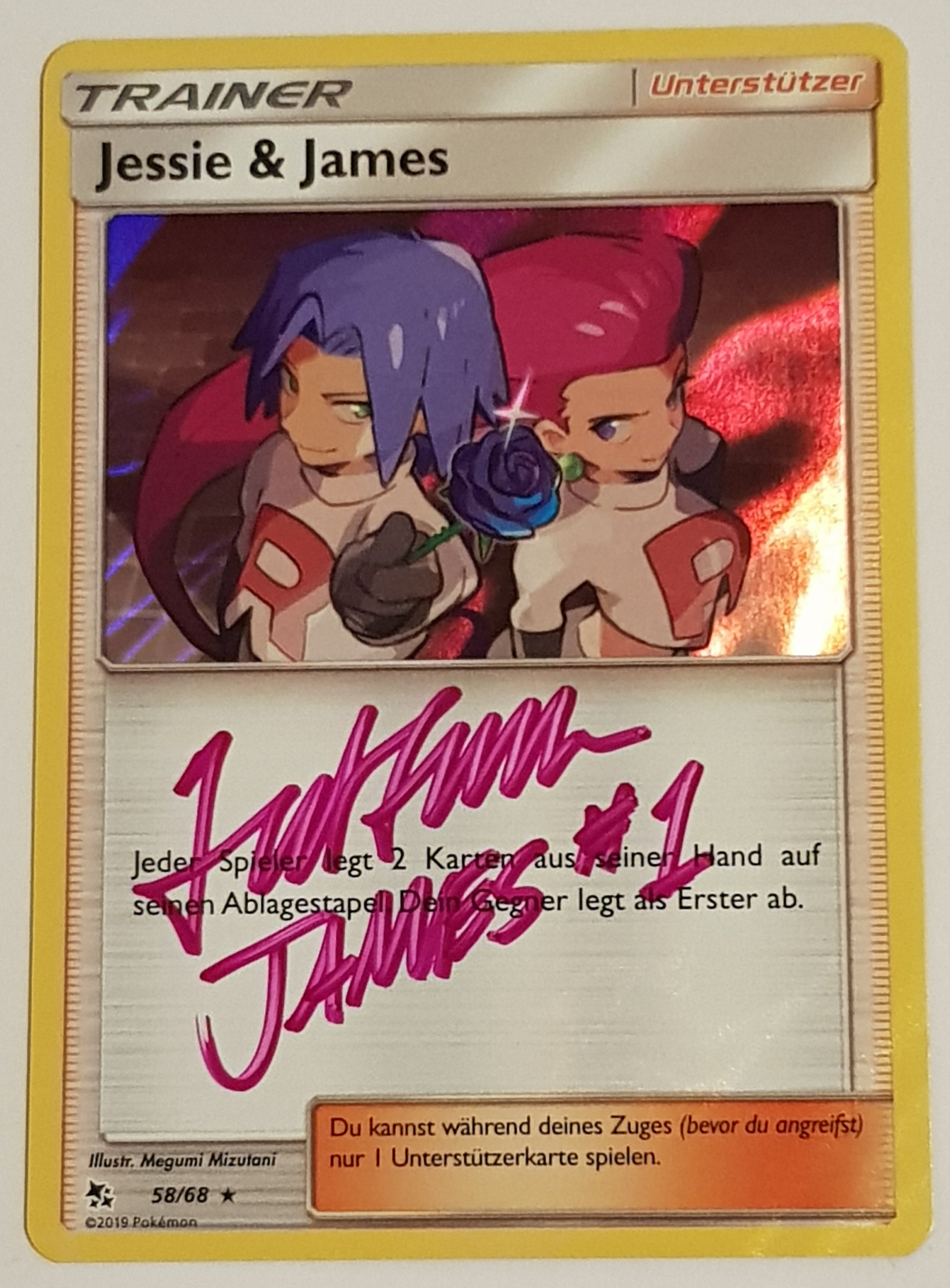 Pokemon Sun and Moon Hidden Fates Jesse and James #58/68 Holo Rare Tra –  Rotterdam Comics