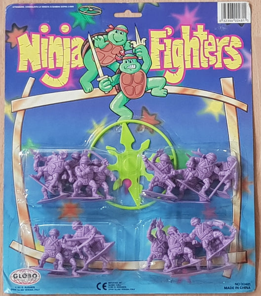 Vtg Ninja Fighters (20) Lavender Mini Figures (TMNT/Muscle - Knock Off Set)