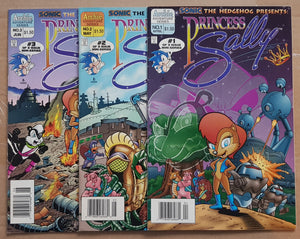 Sonic the Hedgehog Presents Princess Sally #1-3 VF/NM Complete Set