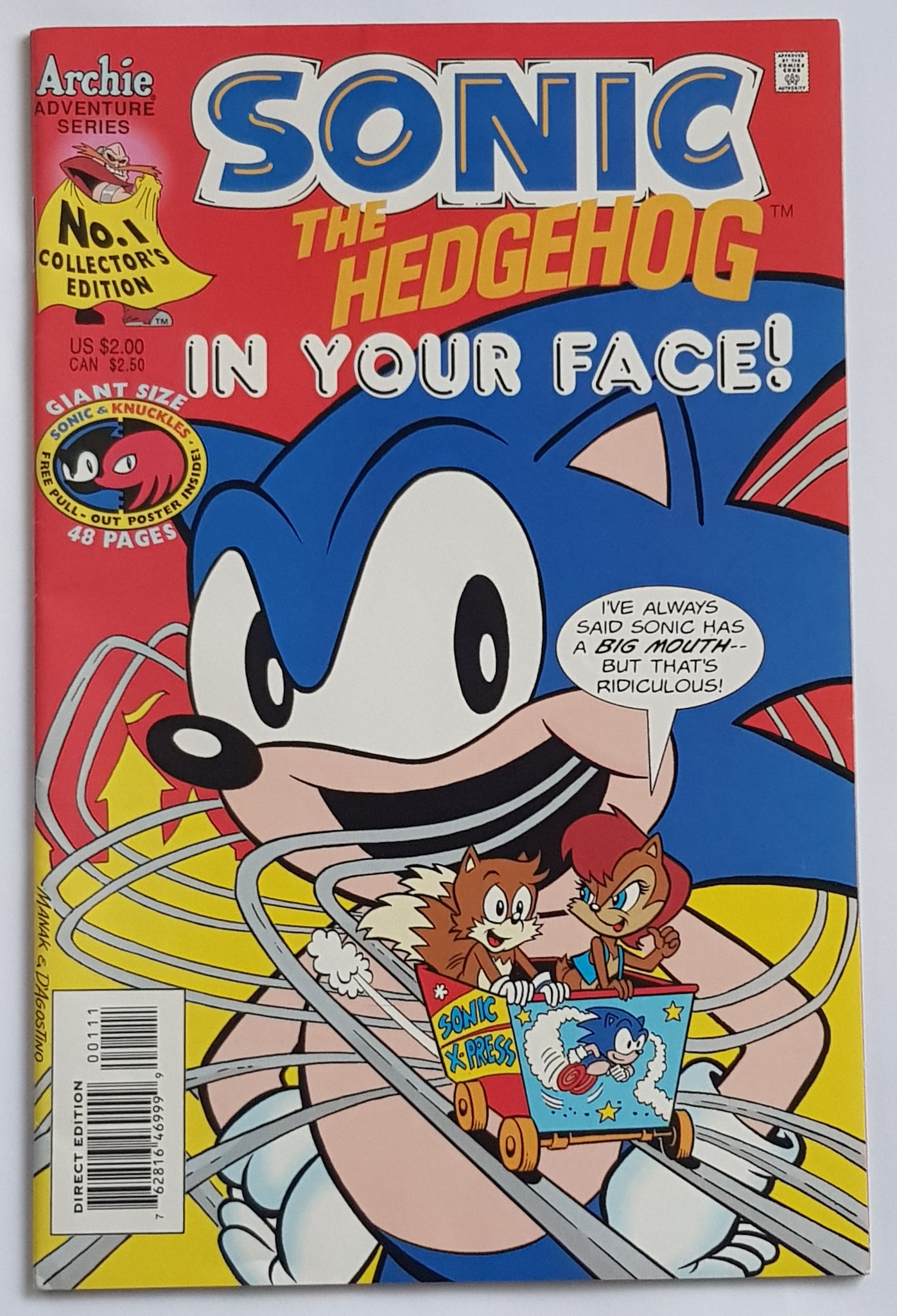 Sonic the Hedgehog In Your Face Special #1 VF+