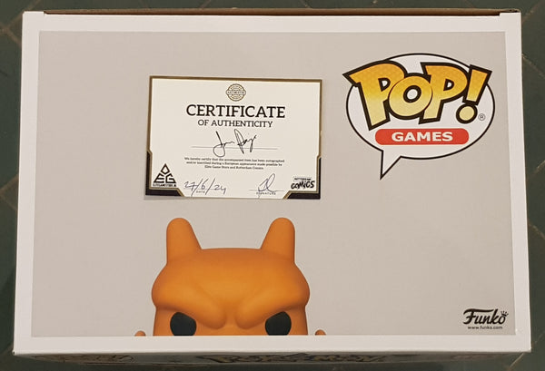 Funko Pop! Pokemon 10" Charizard #851 Jumbo Vinyl Figure (Signed by Jason Paige)