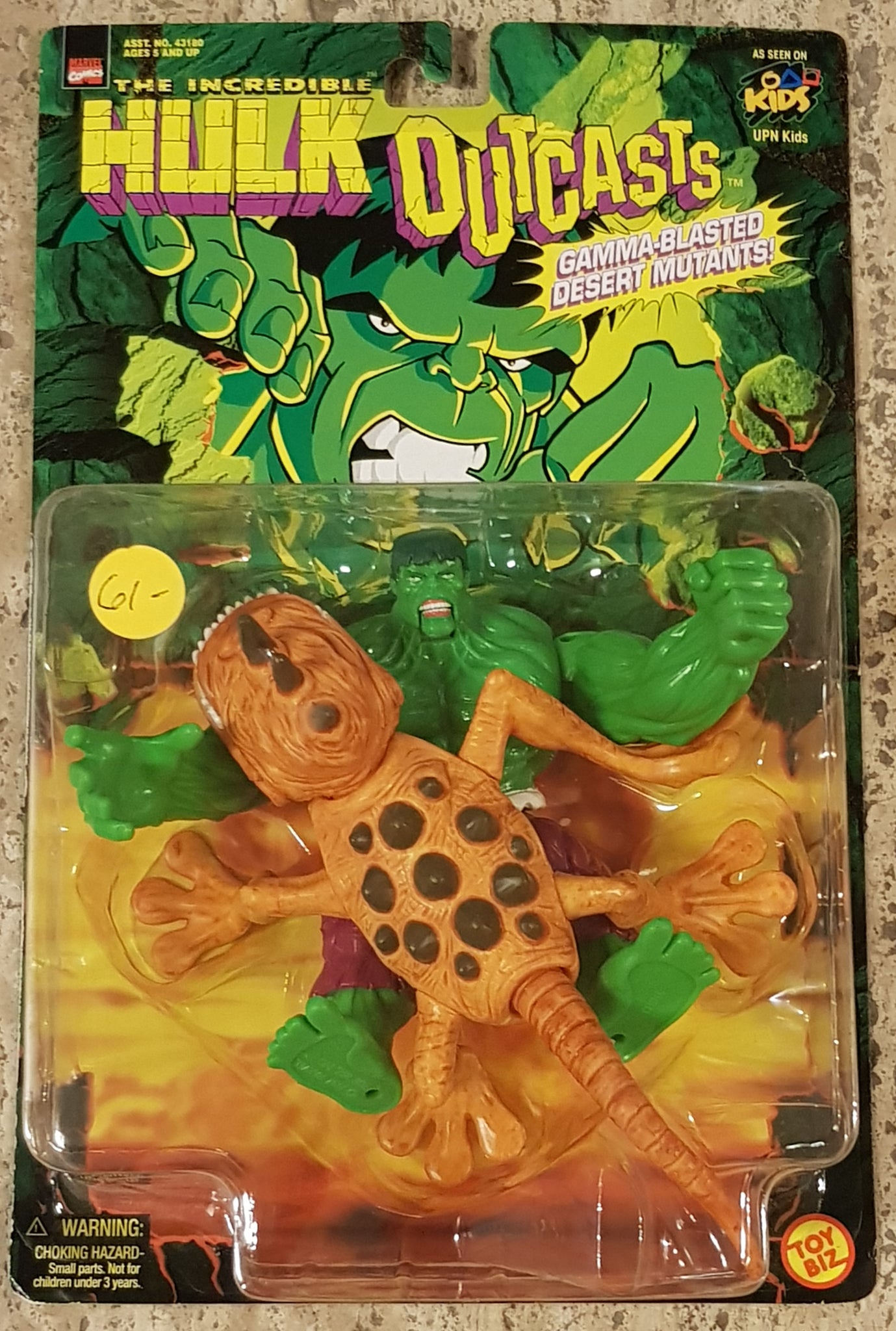 Incredible Hulk Outcasts Battle Hulk w/ Head Ramming Mutant Action Figure