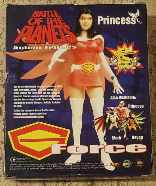 Battle of the Planets/G-Force Series 1 Princess w/ Motorcycle and Yo-Yo Bomb Toyfare Exclusive Action Figure