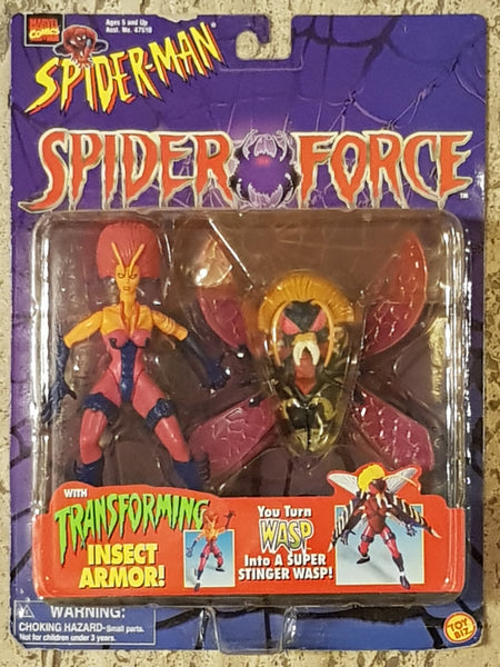 Spider-Man Spider-Force Wasp w/ Transforming Insect Armor Action Figure