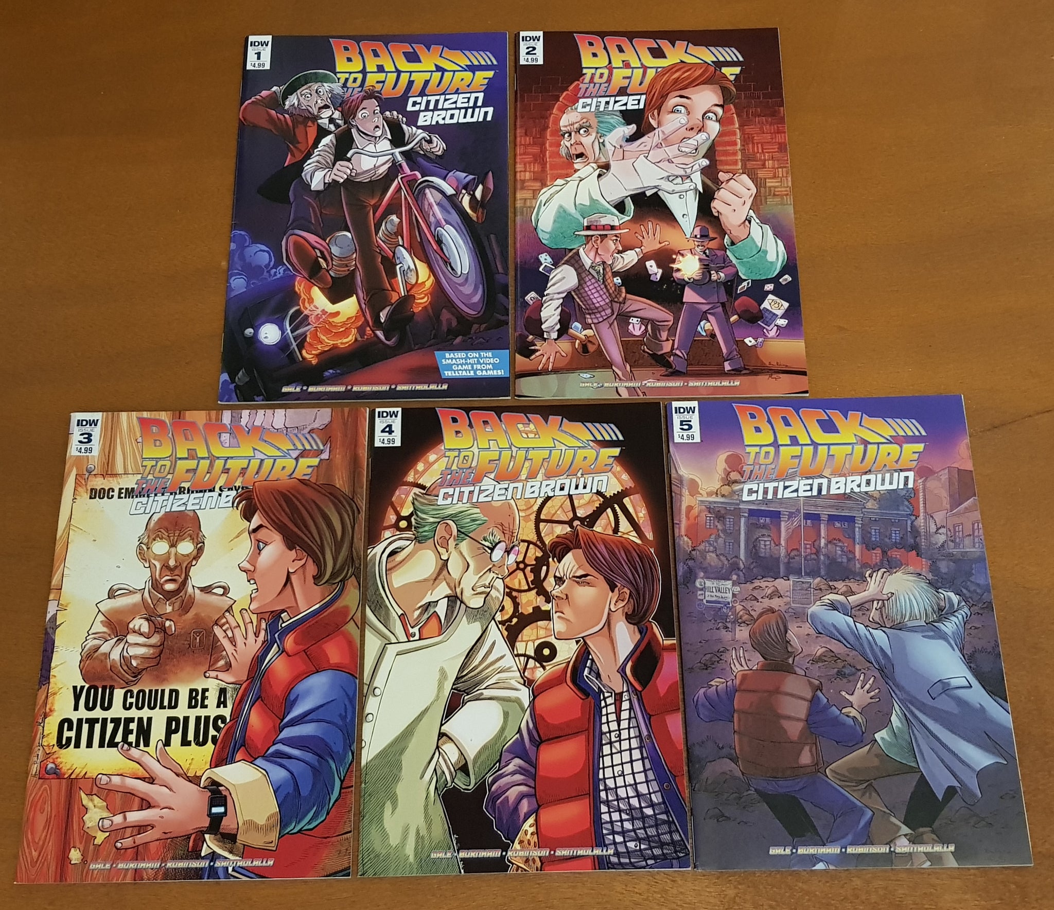 Back to the Future Citizen Brown #1-5 NM- Complete Set