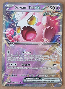 Pokemon Scarlet and Violet Twilight Masquerade Scream Tail Ex #094/167 Rotterdam Comics Pokemon Scarlet and Violet Twilight Masquerade Scream Tail Ex #094/167 Rotterdam Comics