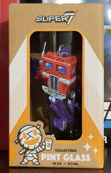 Transformers Super7 Optimus Prime Collectible Pint Glass