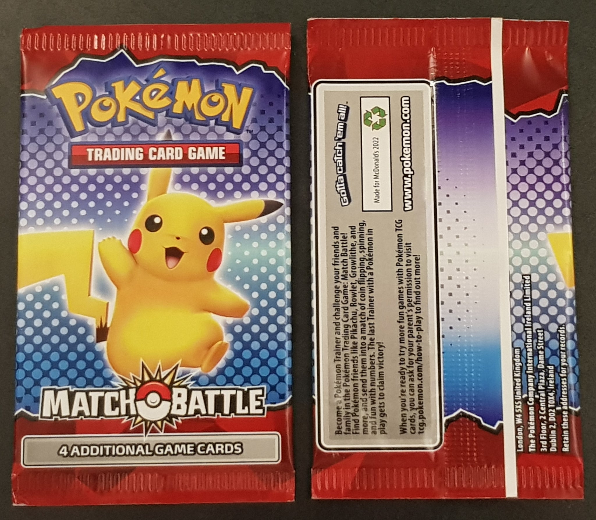 Sealed Case Of 2022 McDonald's Pokemon Match Battle Cards - 150 Packs Sealed Case Of 2022 McDonald's Pokemon Match Battle Cards - 150 Packs