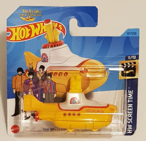 2023 Hot Wheels Screen Time #127/250 - The Beatles Yellow Submarine 1/64 Scale Vehicle