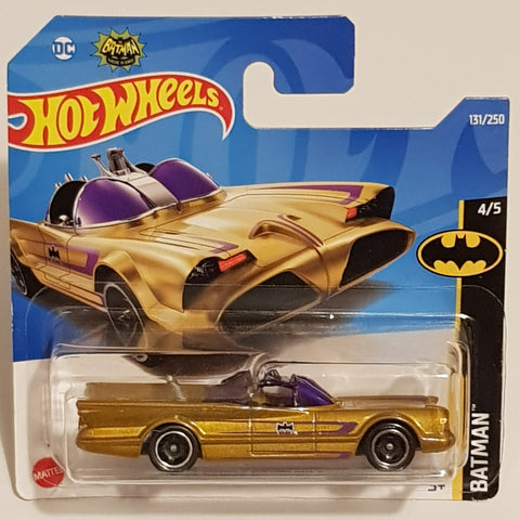 2022 Hot Wheels - Batman TV Series Batmobile #131/250 (Gold) 1/64 Scale Vehicle