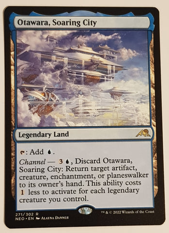 Magic the Gathering Kamigawa Neon Dynasty Otawara, Soaring City #271 Rare Trading Card