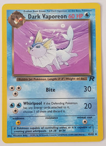 Pokemon Team Rocket Dark Vaporeon #45/82 Trading Card