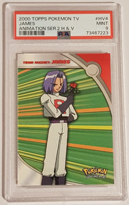 2000 Topps Pokemon TV Animation Series 2 Heroes and Villains James #HV4 PSA 9 Insert Card