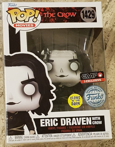 Funko Pop! The Crow Eric Draven w/ Crow (EMP GitD Exclusive)