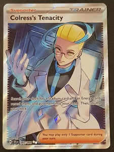 Pokemon Scarlet and Violet Shrouded Fable Colress's Tenacity #087/064 Ultra Rare Holo Trading Card