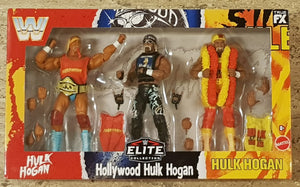 WWE Hulkmania 40th Anniversary Elite Series Collection Hulk Hogan Action Figure 3-Pack