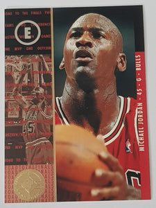 1995-96 Upper Deck SP 'E' Championship Series Michael Jordan #4 Trading Card