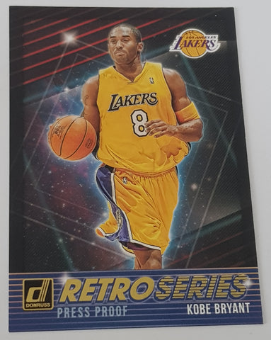 2018-19 Panini Donruss Basketball Retro Series Kobe Bryant #23 Press Proof Trading Card