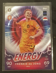 Topps Match Attax UEFA Euro 2024 Frenkie de Jong Energy #GM6 Trading Card