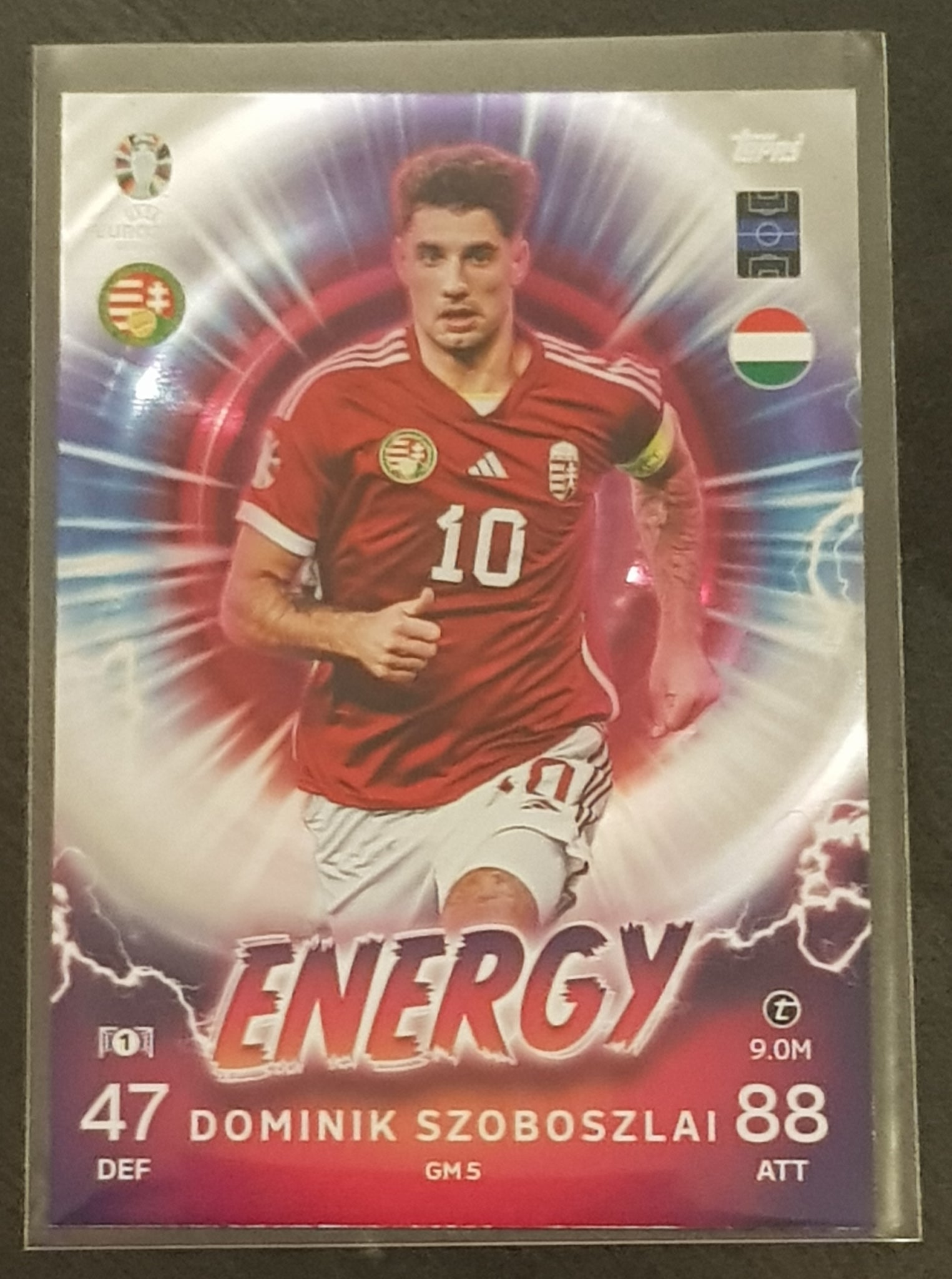 Topps Match Attax UEFA Euro 2024 Dominik Szoboszlai Energy #GM5 Trading Card