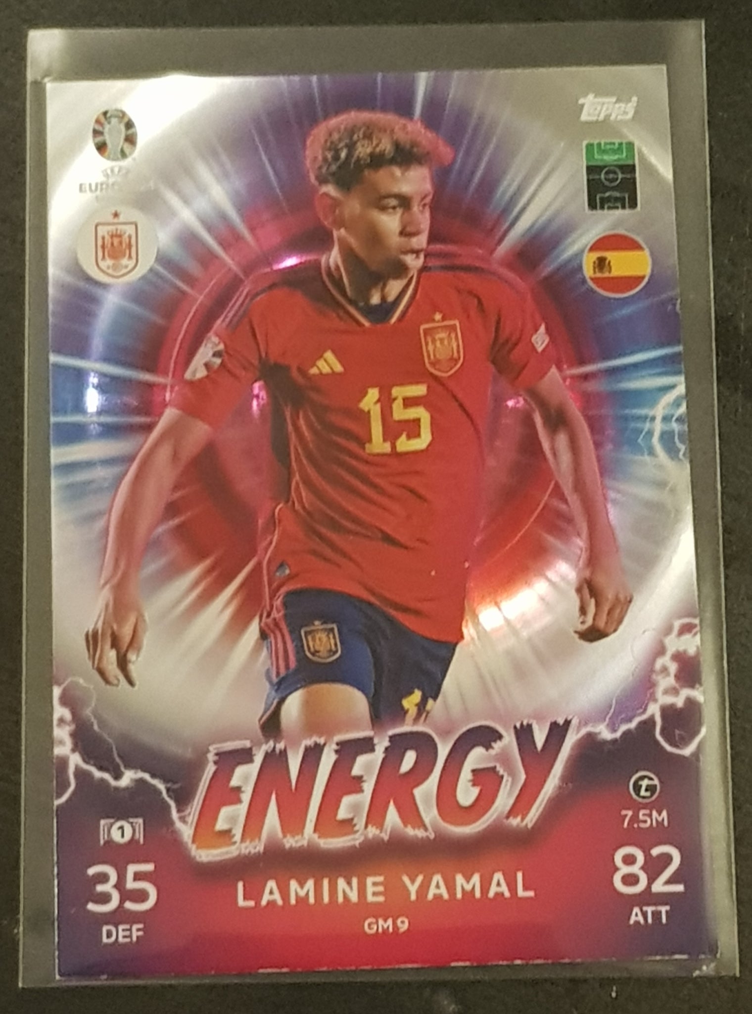 Topps Match Attax UEFA Euro 2024 Lamine Yamal Energy #GM9 Rookie Card