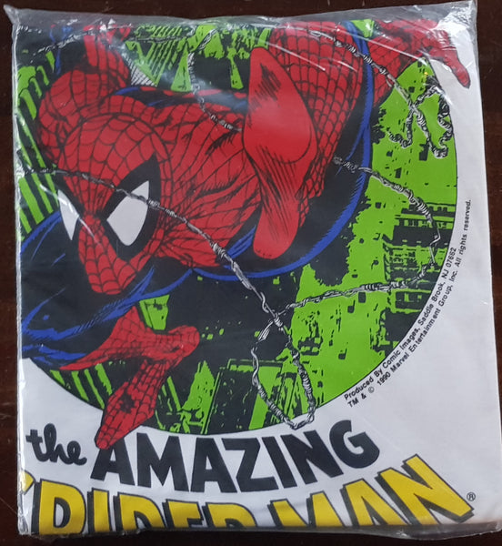 1990 Amazing Spider-Man Todd McFarlane Comic Images T-shirt XL White (Vtg)