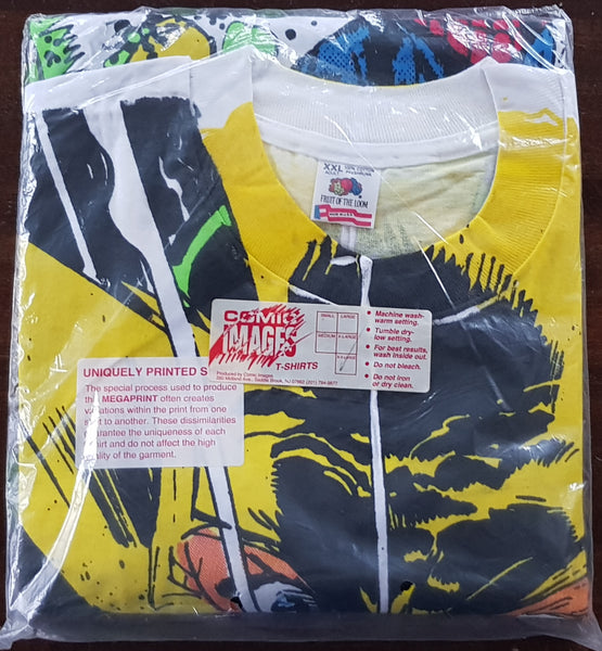 1994 Amazing Spider-Man Comic Images Megaprint T-shirt XXL White (Vtg)