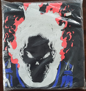 1992 Ghost Rider Glow in the Dark Comic Images T-shirt M Black (Vtg)