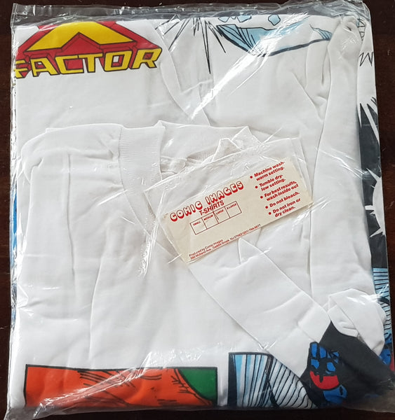 1989 X-Factor Comic Images T-shirt L White (Vtg)