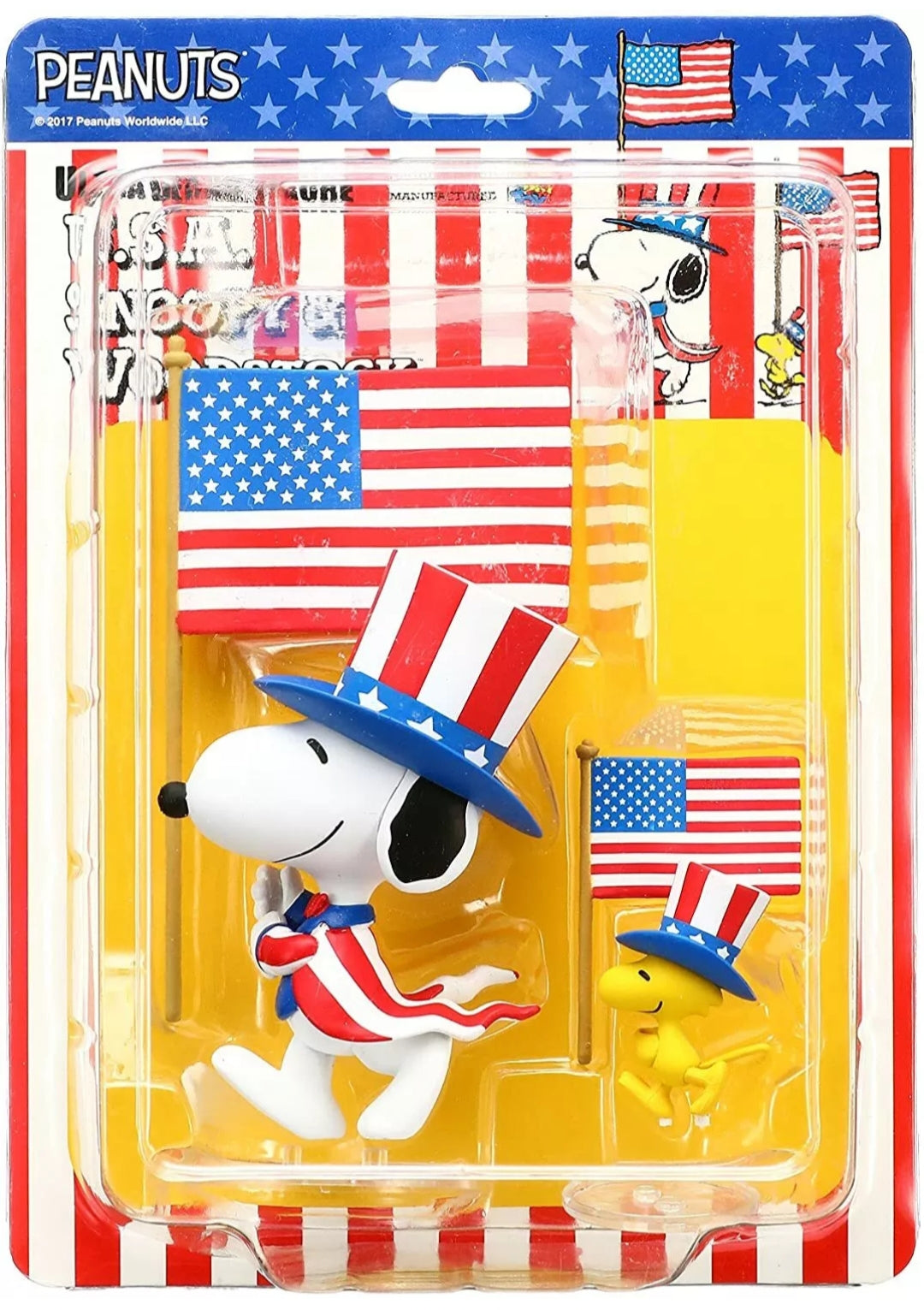 Peanuts UDF Series 5 U.S.A. Snoopy and Woodstock Ultra Detail Figure