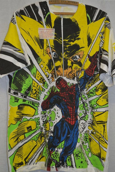 1994 Amazing Spider-Man Comic Images Megaprint T-shirt XXL White (Vtg)