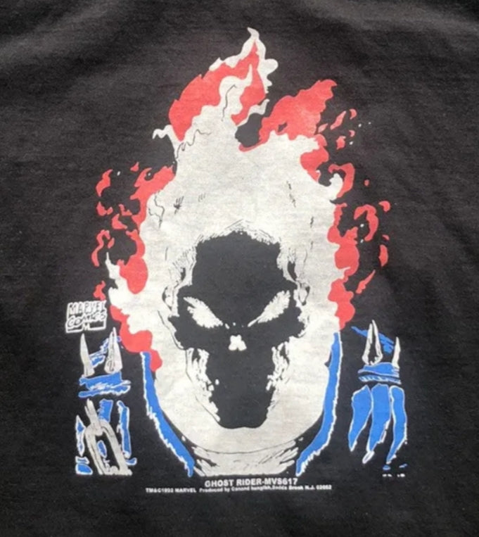 Vintage 1991 Marvel Comics Ghost Rider Glow hotsell In The Dark Shirt - XL