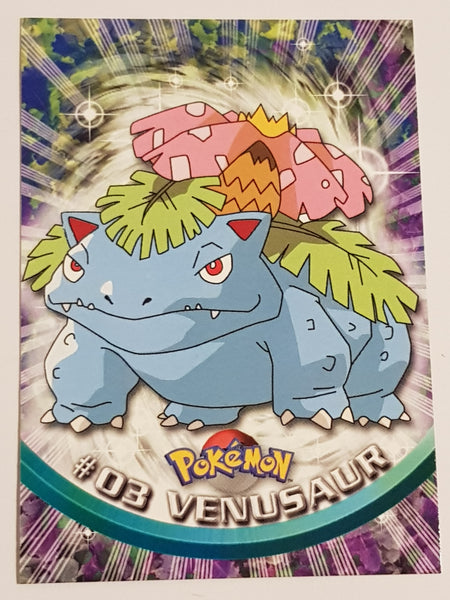 Topps VENUSAUR フシギバナ #03 Pokemon 1999 TV Topps Venusaur #03 Pokemon TV Animation Edition Series 1999