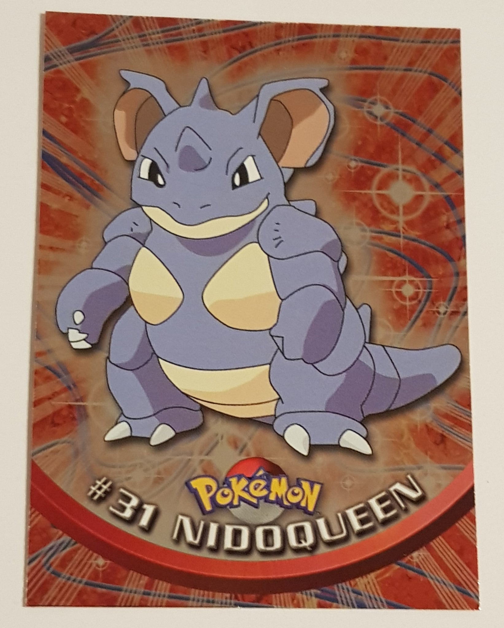 1999 Topps Pokemon TV Animation Series 1 Nidoqueen #31 Foil Trading Card (Black Logo)