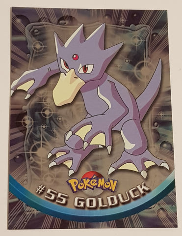 1999 Topps Pokemon TV Animation Series 1 Golduck #55 Foil Trading Card (Black Logo)